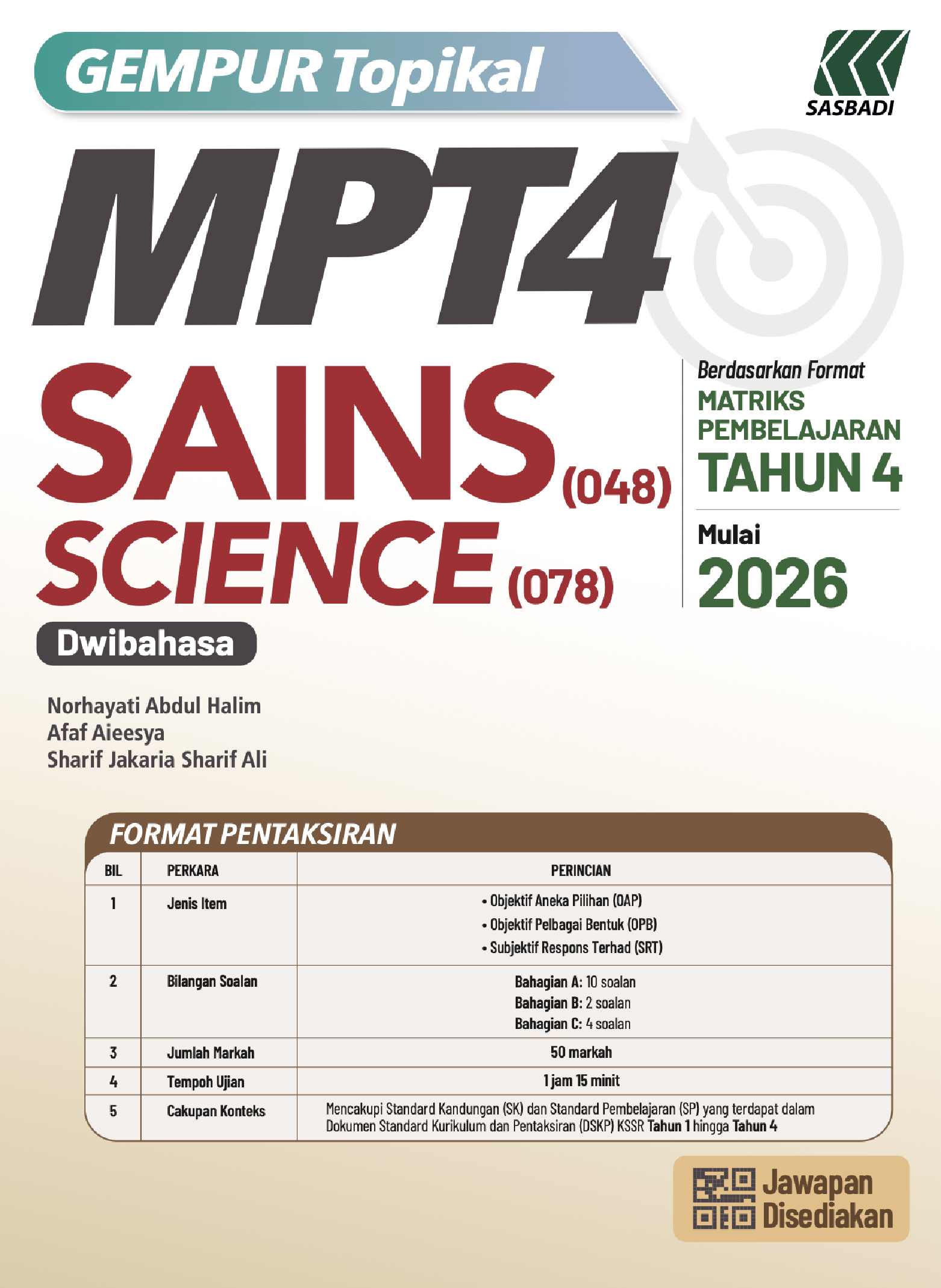 Gempur Topikal MPT4 Sains Cover